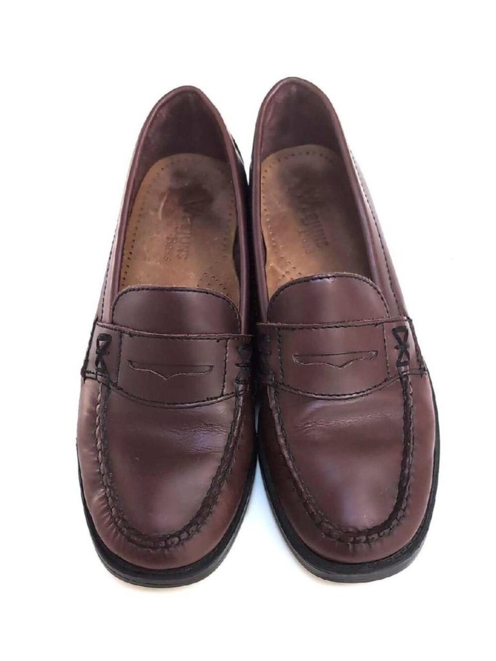 Vintage Weejuns Katherine Burgundy Leather Penny Loafers Preppy Academia 5.5 M